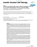 Báo cáo sinh học: Effects of recombinant adenovirus-mediated expression of IL-2 and IL-12 in human B lymphoma cells on co-cultured PBMC