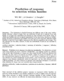 Báo cáo sinh học: Prediction of response to selection within families