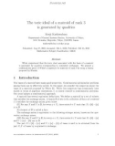 Báo cáo toán học: The toric ideal of a matroid of rank 3 is generated by quadrics