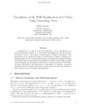 Báo cáo toán học: Completion of the Wilf-Classiﬁcation of 3-5 Pairs Using Generating Trees