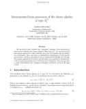 Báo cáo toán học: Semicanonical basis generators of the cluster algebra (1) of type A1