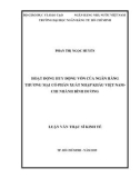 Luận văn Thạc sĩ Kinh tế: Hoạt động huy động vốn của Ngân hàng thương mại cổ phần xuất nhập khẩu Việt Nam - Chi nhánh Bình Dương