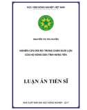 Luận án tiến sĩ Kinh tế: Nghiên cứu rủi ro trong chăn nuôi lợn của hộ nông dân tỉnh Hưng Yên