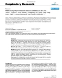 Báo cáo y học: Pulmonary cryptococcosis induces chitinase in the rat