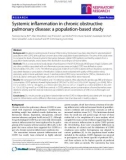 Báo cáo y học: Systemic inflammation in chronic obstructive pulmonary disease: a population-based study