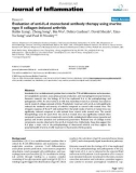 Báo cáo y học: Evaluation of anti-IL-6 monoclonal antibody therapy using murine type II collagen-induced arthritis