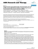 Báo cáo y học: Polychromatic immunophenotypic characterization of T cell profiles among HIV-infected patients experiencing immune reconstitution inflammatory syndrome (IRIS)