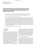 Báo cáo hóa học: Real-Time Signal Processing for Multiantenna Systems: Algorithms, Optimization, and Implementation on an Experimental Test-Bed