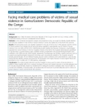 Báo cáo y học: Facing medical care problems of victims of sexual violence in Goma/Eastern Democratic Republic of the Congo