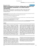 Báo cáo y học: Regional assessment of articular cartilage gene expression and small proteoglycan metabolism in an animal model of osteoarthritis