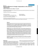 Báo cáo y học: Regional differences in dosage compensation on the chicken Z chromosome