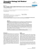 Báo cáo y học: Can a single model explain both breast cancer and prostate cancer?