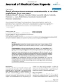 Báo cáo y học: Gastric adenocarcinoma cutaneous metastasis arising at a previous surgical drain site: a case report