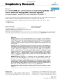 Báo cáo y học: IL-4 induced MUC4 enhancement in respiratory epithelial cells in vitro is mediated through JAK-3 selective signaling Gautam Damera1, Baoyun Xia1 and Goverdhan P 