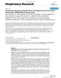 Báo cáo y học: Accelerated decline in lung function in smoking women with airway obstruction: SAPALDIA 2 cohort study