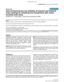 Báo cáo y học: Infra-red thermometry: the reliability of tympanic and temporal artery readings for predicting brain temperature after severe traumatic brain injur