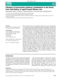 Báo cáo khoa hoc : Changes in kynurenine pathway metabolism in the brain, liver and kidney of aged female Wistar rats