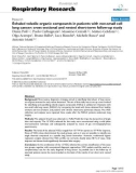 Báo cáo y học: Exhaled volatile organic compounds in patients with non-small cell lung cancer: cross sectional and nested short-term follow-up study