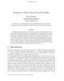 Báo cáo toán học: Densities of Minor-Closed Graph Families