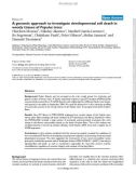 Báo cáo y học: A genomic approach to investigate developmental cell death in woody tissues of Populus trees