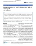 báo cáo khoa học: Late presentation of sorafenib-associated rash: a case report