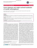 báo cáo khoa học: Acute dyspnoea and single tracheal localisation of mantle cell lymphoma