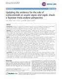 Báo cáo y học: Updating the evidence for the role of corticosteroids in severe sepsis and septic shock: a Bayesian meta-analytic perspective