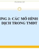 Bài giảng Thương mại điện tử (Electronic Commerce) - Chương 3: Các mô hình giao dịch trong thương mại điện tử