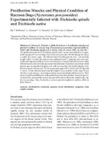 Báo cáo khoa học: Predilection Muscles and Physical Condition of Raccoon Dogs (Nyctereutes procyonoides) Experimentally Infected with Trichinella spiralis and Trichinella nativa