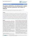 Báo cáo y học: Descriptive distribution and phylogenetic analysis of feline infectious peritonitis virus isolates of Malaysia