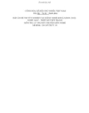 Đáp án đề thi tốt nghiệp cao đẳng nghề khóa 3 (2009-2012) - Nghề: May-Thiết kế thời trang - Môn thi: Lý thuyết chuyên môn nghề - Mã đề thi: DA MVTKTT-10