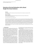 Báo cáo hóa học: Direction of Arrival Estimation with a Novel Single-Port Smart Antenna