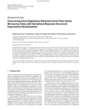 Báo cáo hóa học: Research Article Uncovering Gene Regulatory Networks from Time-Series Microarray Data with Variational Bayesian Structural Expectation Maximization