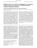 Báo cáo Y học: Elucidation of the role of fructose 2,6-bisphosphate in the regulation of glucose fluxes in mice usingin vivo 13 C NMR measurements of hepatic carbohydrate metabolism