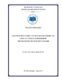 Luận văn Thạc sĩ Kinh tế: Giải pháp hoàn thiện văn hóa doanh nghiệp tại Công ty cổ phần Eurowindow chi nhánh Hồ Chí Minh đến năm 2020