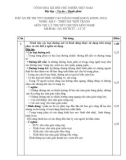 Đáp án đề thi tốt nghiệp cao đẳng nghề khóa 3 (2009-2012) - Nghề: May-Thiết kế thời trang - Môn thi: Lý thuyết chuyên môn nghề - Mã đề thi: DA MVTKTT-37