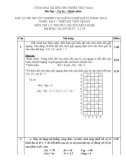 Đáp án đề thi tốt nghiệp cao đẳng nghề khóa 3 (2009-2012) - Nghề: May-Thiết kế thời trang - Môn thi: Lý thuyết chuyên môn nghề - Mã đề thi: DA MVTKTT-35