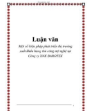 Luận văn: Một số biện pháp phát triển thị trường xuất khẩu hàng thủ công