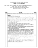 Đáp án đề thi tốt nghiệp cao đẳng nghề khóa 3 (2009-2012) - Nghề: May-Thiết kế thời trang - Môn thi: Lý thuyết chuyên môn nghề - Mã đề thi: DA MVTKTT-34