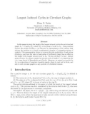 Báo cáo toán học: Longest Induced Cycles in Circulant Graphs