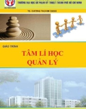 Giáo trình Tâm lý học quản lý: Phần 1 - TS. Dương Thị Kim Oanh