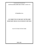 Luận văn Thạc sĩ Tâm lý học: Can thiệp tâm lí cho một trường hợp bệnh nhân trầm cảm có hành vi thủ dâm