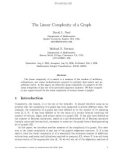 Báo cáo toán học: The Linear Complexity of a Graph