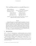 Báo cáo toán học: The t-pebbling number is eventually linear in t 