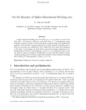 Báo cáo toán học: On the linearity of higher-dimensional blocking sets