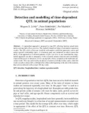 Báo cáo sinh học: Detection and modelling of time-dependent QTL in animal populations