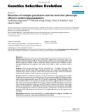 Báo cáo sinh học: Detection of multiple quantitative trait loci and their pleiotropic effects in outbred pig populations