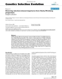 Báo cáo sinh học: Detecting selection-induced departures from Hardy-Weinberg proportions