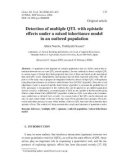 Báo cáo sinh học: Detection of multiple QTL with epistatic eﬀects under a mixed inheritance model in an outbred population