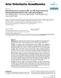 Báo cáo khoa học: Steroid hormone receptors ERα and PR characterised by immunohistochemistry in the mare adrenal gland